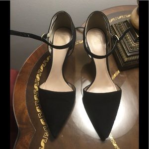 Black Suede Pumps Sz 6.5